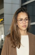 JESSICA ALBA at JFK Airport in New York 06/14/2017