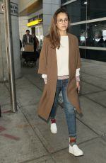 JESSICA ALBA at JFK Airport in New York 06/14/2017