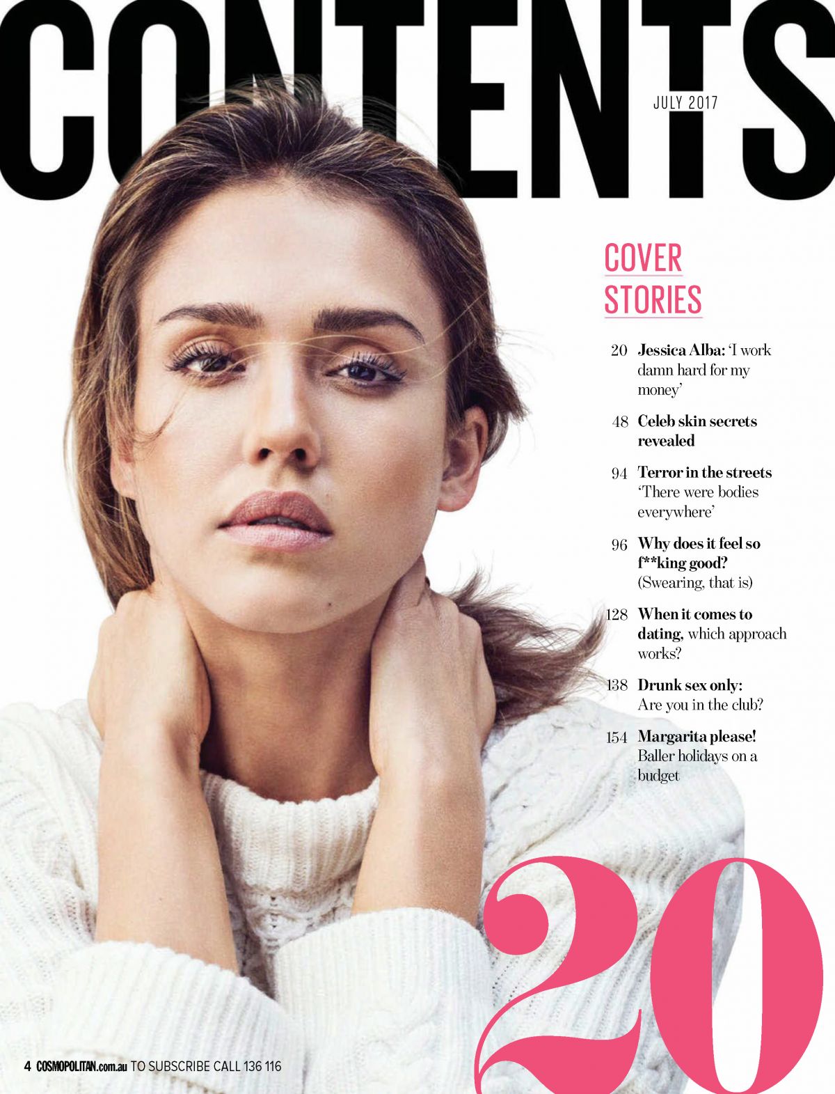 JESSICA ALBA in Cosmopolitan Magazine, Australia July 2017 – HawtCelebs