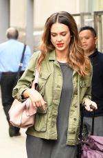 JESSICA ALBA Leaves Her Hotel in New York 06/14/2017