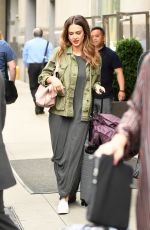 JESSICA ALBA Leaves Her Hotel in New York 06/14/2017