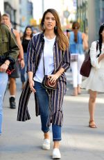 JESSICA ALBA Out and About in New York 06/14/2017