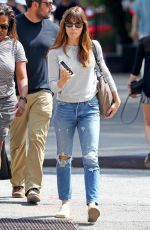 JESSICA BIEL in Ripped Jeans Out in New York 06/15/2017