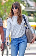 JESSICA BIEL in Ripped Jeans Out in New York 06/15/2017