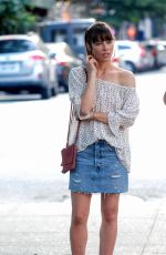 JESSICA BIEL on the Set of The Sinner in New York 06/13/2017