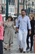 JESSICA CHASTAIN and Gian Luca Passi de Preposulo Out in Venice 06/07/2017