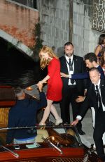 JESSICA CHASTAIN Arrives at Her Pre-wedding Party in Venice 06/09/2017