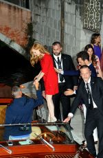 JESSICA CHASTAIN Arrives at Her Pre-wedding Party in Venice 06/09/2017