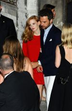 JESSICA CHASTAIN Arrives at Her Pre-wedding Party in Venice 06/09/2017