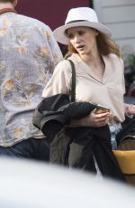 JESSICA CHASTAIN Out in Milan 05/31/2017