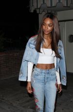 JOURDAN DUNN Out and About in West Hollywood 06/15/2017