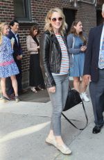 JUDY GREER Arrives at Late Show with Stephen Colbert in New York 06/15/2017