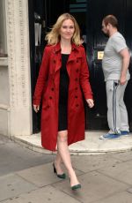 JULIA STILES Leaves KissFM Studio in London 06/12/2017