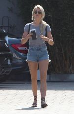 JULIANNE HOUGH in Denim Shorts Out in Los Angeles 06/23/2017