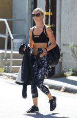 JULIANNE HOUGH in Tights Heading to a Gym in Los Angeles 06/27/2017