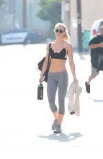 JULIANNE HOUGH in Tights Leaves a Gym in Los Angeles 06/29/2017