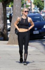 JULIANNE HOUGH Leaves Tracy Anderson Gym in Studio City 06/28/2017