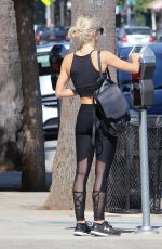 JULIANNE HOUGH Leaves Tracy Anderson Gym in Studio City 06/28/2017