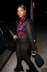 JUSTINE SKYE Arrives at Moschino Spring Summer Party 06/08/2017