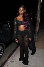 JUSTINE SKYE Arrives at Moschino Spring Summer Party 06/08/2017