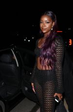 JUSTINE SKYE Arrives at Moschino Spring Summer Party 06/08/2017