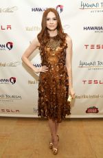 KAREN GILLAN Receives Rising Star Award at Maui Film Festival in Hawaii 06/24/2017