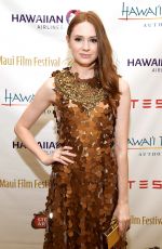 KAREN GILLAN Receives Rising Star Award at Maui Film Festival in Hawaii 06/24/2017