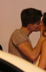 KATE BECKINSALE and MATT RIFE Kissing Out at Villa Lounge in Los Angeles 06/20/2017
