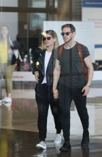 KATE MARA and JAMIE BELL at Charles De Gaulle Airport in Paris 06/24/2017