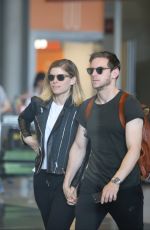 KATE MARA and JAMIE BELL at Charles De Gaulle Airport in Paris 06/24/2017