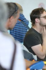 KATE MARA and JAMIE BELL at Charles De Gaulle Airport in Paris 06/24/2017