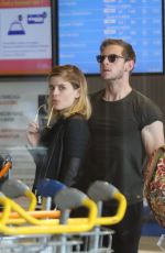 KATE MARA and JAMIE BELL at Charles De Gaulle Airport in Paris 06/24/2017