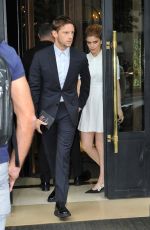 KATE MARA and Jamie Bell Leaves Their Hotel in Paris 06/24/2017