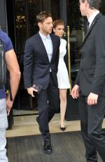 KATE MARA and Jamie Bell Leaves Their Hotel in Paris 06/24/2017