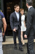 KATE MARA and Jamie Bell Leaves Their Hotel in Paris 06/24/2017