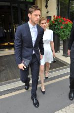 KATE MARA and Jamie Bell Leaves Their Hotel in Paris 06/24/2017