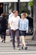 KATE MARA and Jamie Bell Out in Paris 06/24/2017