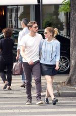 KATE MARA and Jamie Bell Out in Paris 06/24/2017