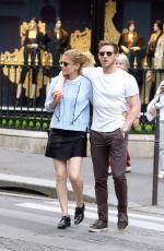 KATE MARA and Jamie Bell Out in Paris 06/24/2017