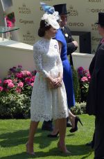 KATE MIDDLETON at First Day of Royal Sscot in Berkshire 06/20/2017