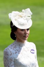 KATE MIDDLETON at First Day of Royal Sscot in Berkshire 06/20/2017