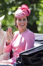 KATE MIDDLETON at Annual Trooping the Colour Parade in London 06/17/2017