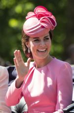 KATE MIDDLETON at Annual Trooping the Colour Parade in London 06/17/2017