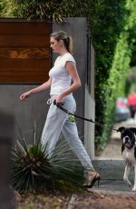 KATE UPTON Out Walks Her Dog in West Hollywood 05/13/2017 