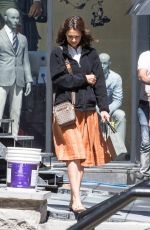 KATIE HOLMES on the Set of The Gift in Montreal 06/22/2017