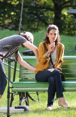 KATIE HOLMES on the Set of The Gift in Montreal 06/27/2017