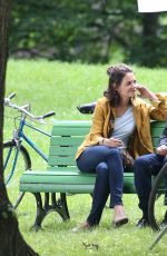 KATIE HOLMES on the Set of The Gift in Montreal 06/27/2017