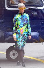 KATY PERRY Boarding a Helicopter in London 06/24/2017
