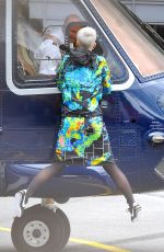 KATY PERRY Boarding a Helicopter in London 06/24/2017