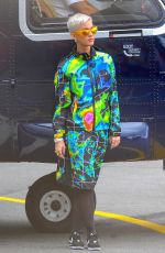 KATY PERRY Boarding a Helicopter in London 06/24/2017